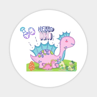 HELLO DINO Magnet